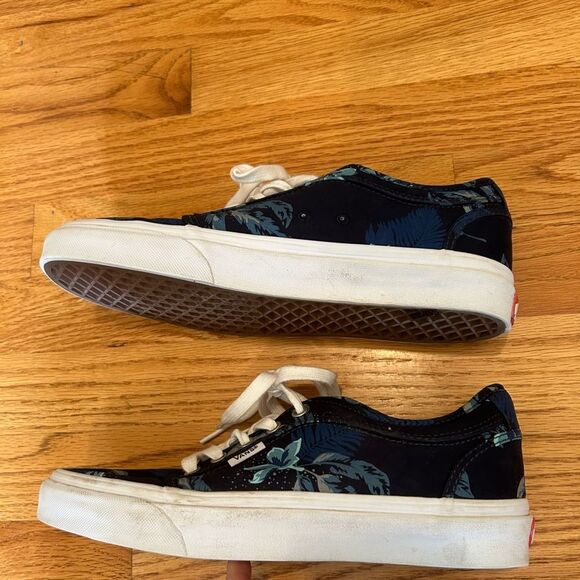 Vans Blue Floral Ultracush Pro Sneakers Size M 7.5. W 9 - Picture 4 of 11